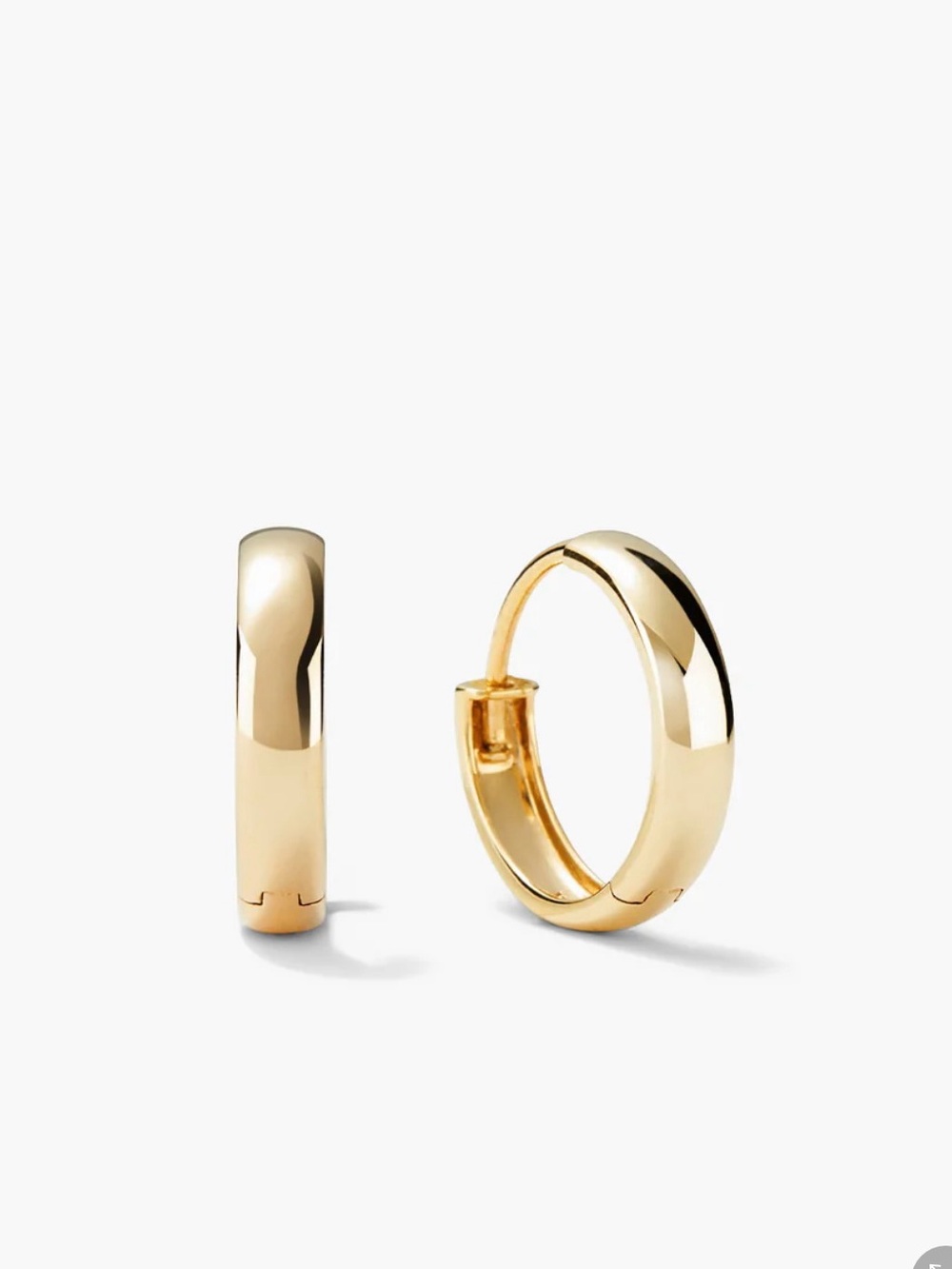 Mejuri Bold Small Hoops, 14k Yellow Gold